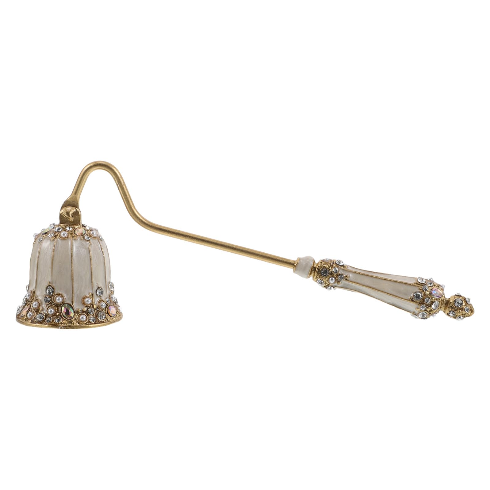 Éteignoir de bougie haut de gamme en émail or antique avec long manche