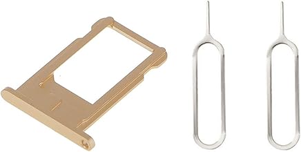 Portatarjetas SIM Card Tray SIM titular de la tarjeta Oro para iPhone 6 + 2 SIM Aguja Nail Expulsar pines