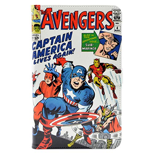 TPACC Case for All-New Fire HD 10 Tablet 10.1 Inch (7th and 9th, 2017 and 2019 Release) Premium PU Leather Slim Folding Multi-Angle Viewing Protective Stand Cover,Cartoon Comic Superhero Alliance