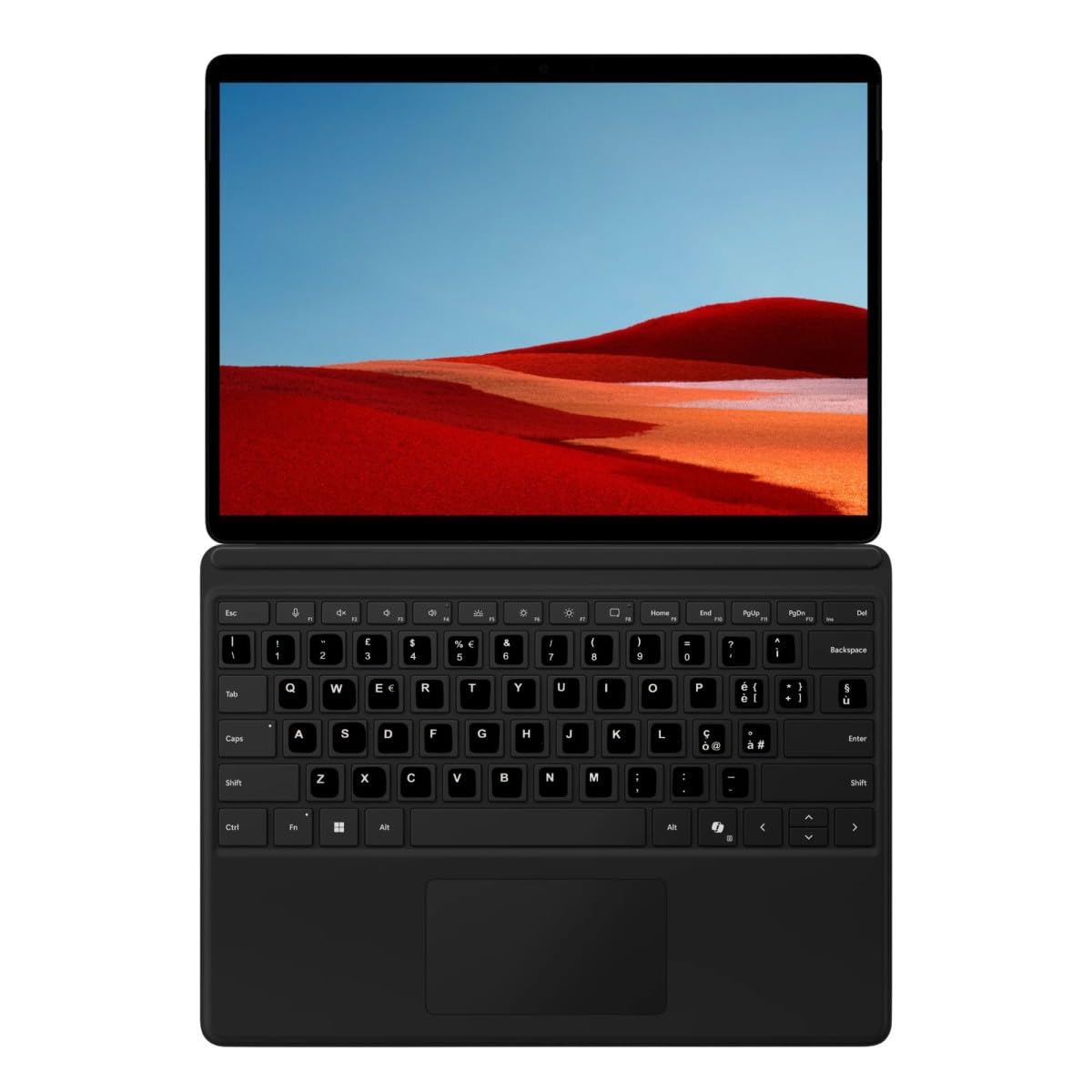 SIMPLETEK - Tablet PC 13" 8GB 2TB LTE W11 + Tastiera (Ricondizionato) | Computer 2-in-1 touch, 8-Core, LTE, Display 2880x1920, Doppia webcam, Windows 11 Home, Tastiera con adesivi personalizzati