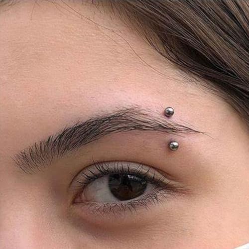 Ocptiy 16G Rook Piercing Jewelry Eyebrow Rings Hypoallergenic Surgical Steel Vertical Lip Labret Belly Snake Eye Tongue Ring Daith Earring Piercing Jewelry for Men Women Curved Barbells 6mm 8mm 10mm4