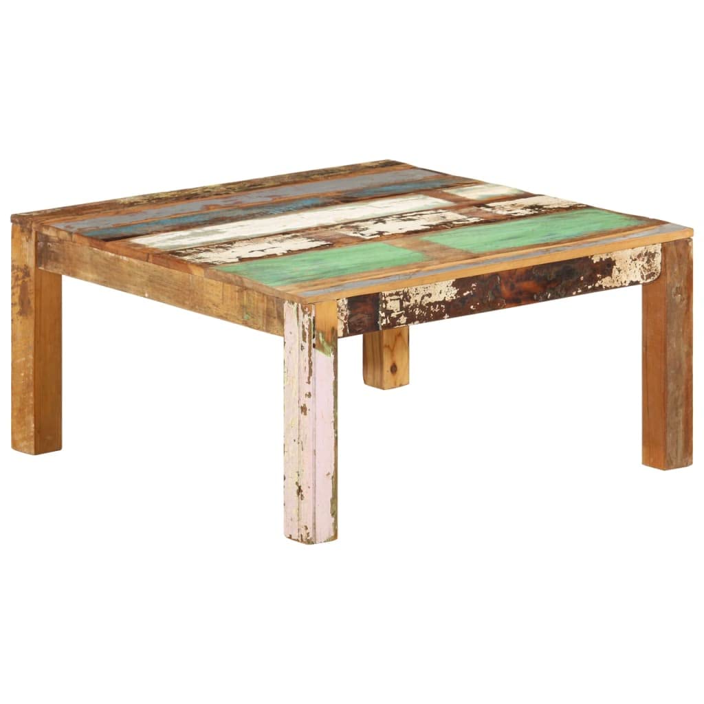 Table basse bois de récupération meuble salon polyvalent