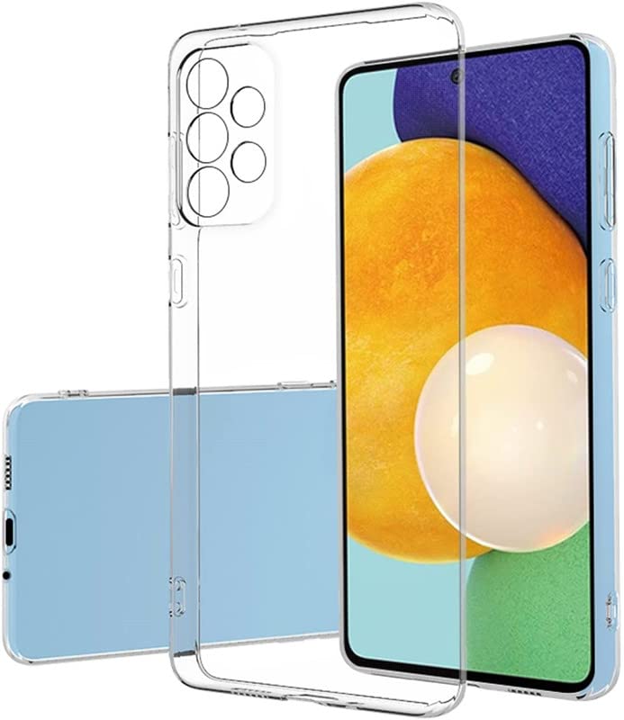 Image of Ultra Clear Slim Anti-Slip Grip Soft Flexible Back Cover for Samsung Galaxy A73 5G / SM-A736B, SM-A736B /DS (Shockproof,Transparent)