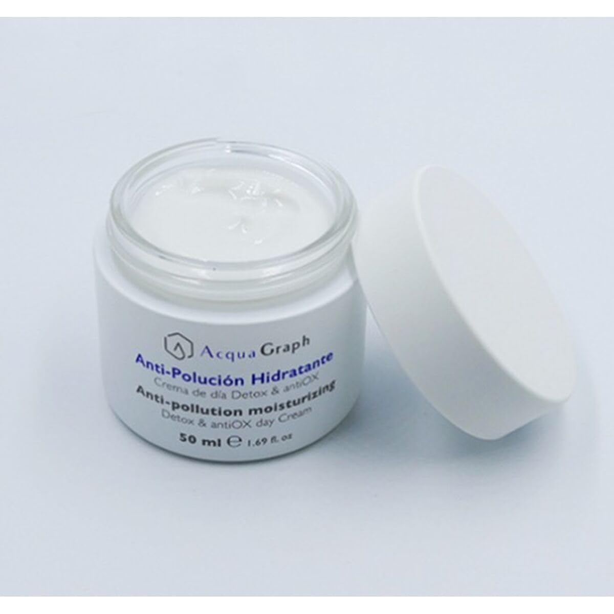 Crema de día Detox and antiOX con Ingredientes de origen natural, Crema hidratante facial mujer Antipolución, Reafirmante. Crema antiarrugas mujer apto para todo tipo de pieles. 50ml