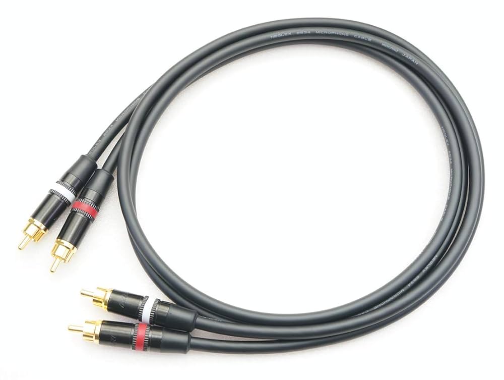 Amazon | MOGAMI モガミ 2534 RCA 赤白ライン 2本ペアケーブル