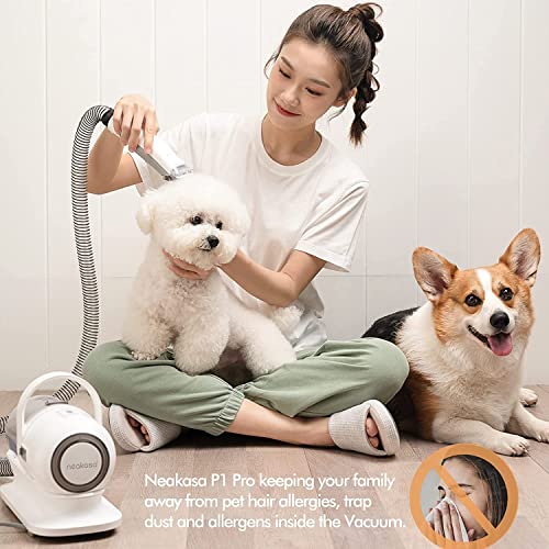 Neakasa by neabot P1 Pro Pet Grooming Vacuum Suction 99% Pet Hair, Dog Grooming Kit with 5 Professional Grooming Shedding Tools for Dogs Cats and Other Animals - Thumbnail 7