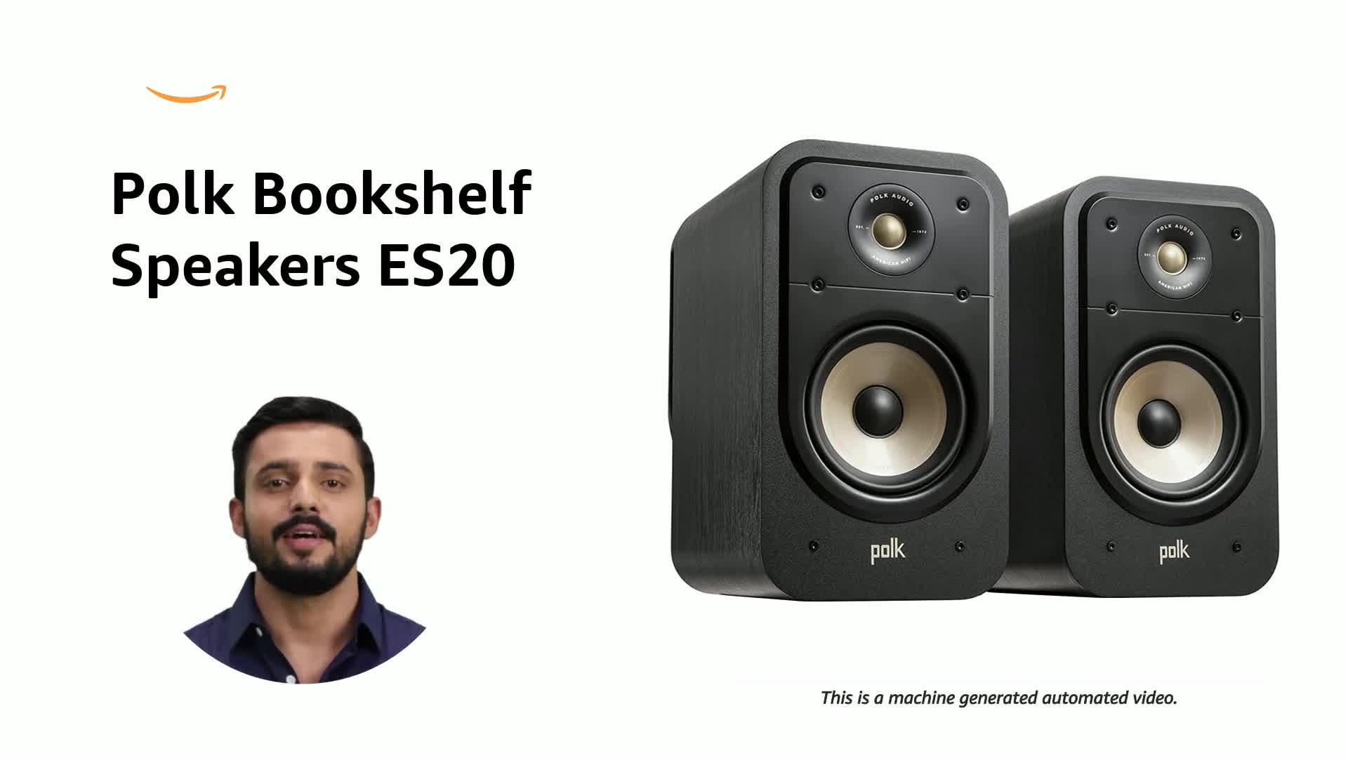 Polk Audio Signature Elite ES20 Bookshelf Speaker, 150w Compatible