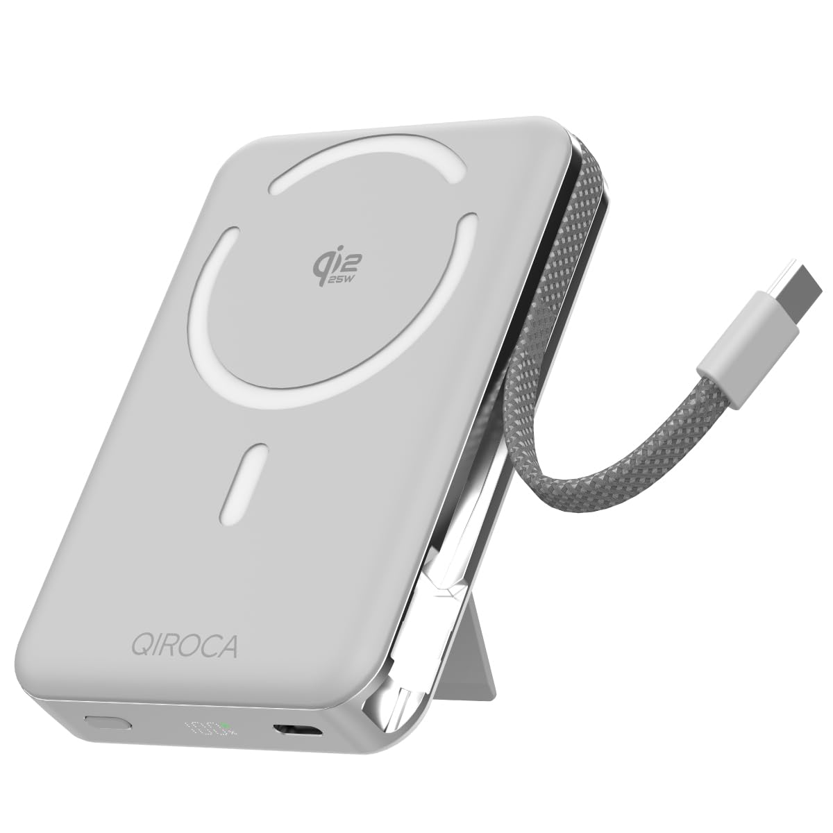 QIROCA Qi2 25W モバイルバッテリー 固体電池 10000mAh M…