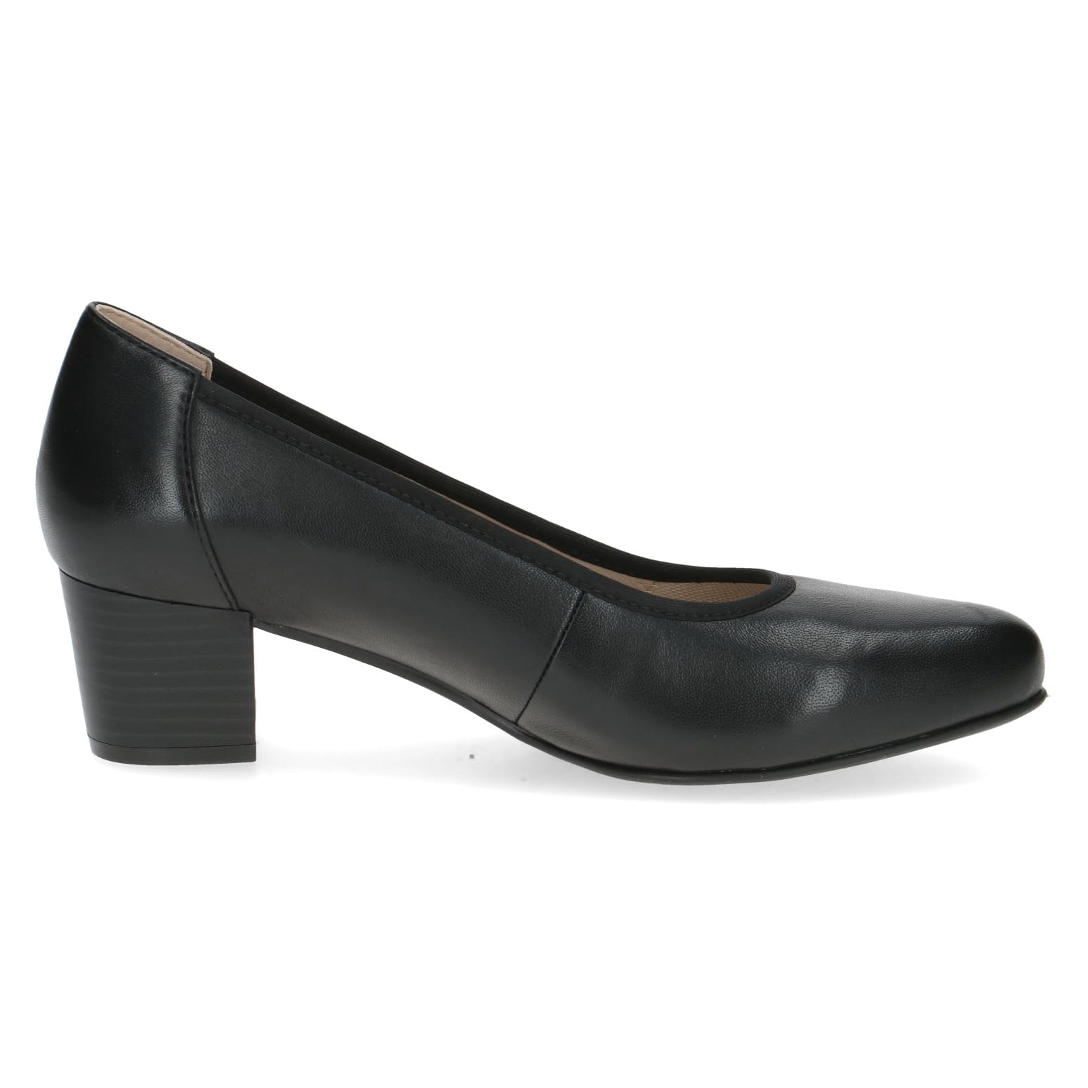 CAPRICE Comfort Damen Pumps aus Leder mit Blockabsatz