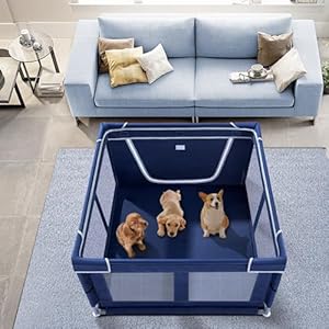 Puppyplaypenindoorfordogsmallpets42x42x25inchdogplaypenindoorswithgateoxfordfabricpetexercisepensfordogportableantitippingdogcatplaypensenclosurewithzipperdoor Urban Country Home Decor Puppy playpen indoor for dog small pets 42×42 x25 inch dog play pen indoors with gate oxford fabric pet exercise pens for dog portable anti tipping dog cat playpens enclosure with zipper door urban country home decor