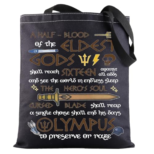 Bolso tote inspirado en Heroes of Olympus, con diseño Riptide Sword miniatura 1