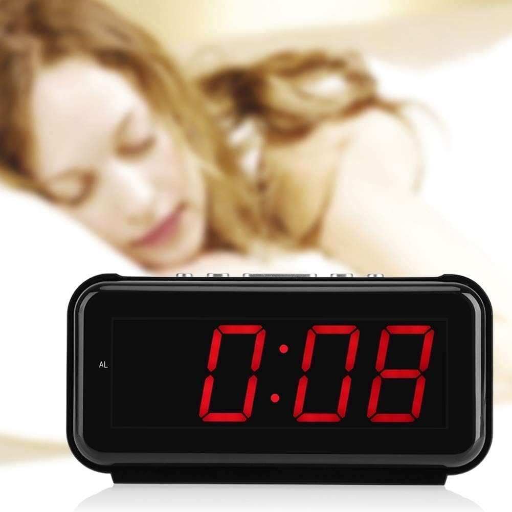 Haofy LED Sveglia Digitale con Display 1.8 Pollici a Luminosit¨¤ Moderata, Suonerie Musicali Personalizzabili, Ideale per Casa, Ufficio, Comodino, Camera da Letto