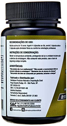 BCAA Force 8: 1: 1-100 capsulas - Mais Nutrition, Mais Nutrition, Sem cor