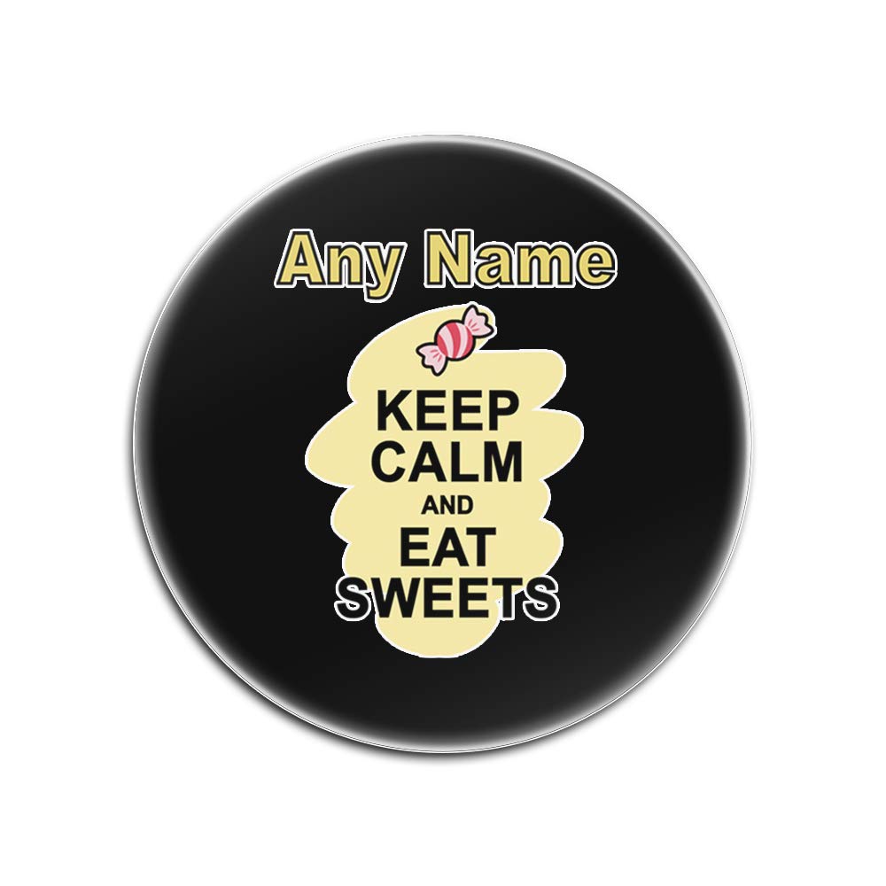 Sous-verres en verre noir personnalisés Keep Calm pour une table élégante