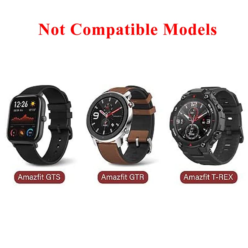 2 Pezzi Caricatore Compatibile con Amazfit GTR 2, Bip U, GTR 2e, GTS 2/2e, GTS2 Mini, GTR Mini, Active/Active EDGE, T-REX Pro, 100cm Cavo di Ricarica, Cavo Magnetico Ricarica Rapida USB per