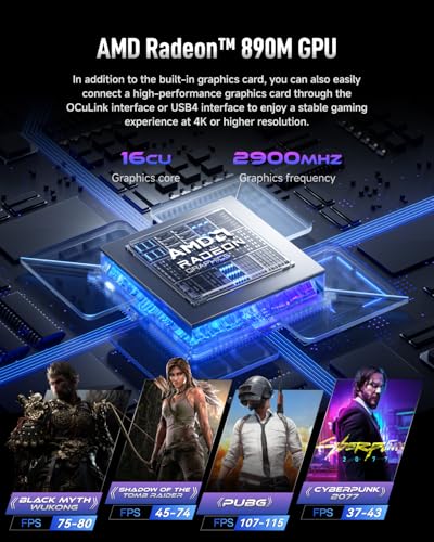 Image of 2025 Upgraded XG1-370 AI Mini PC, AMD Ryzen AI 9 HX 370 (12C /24T, up to 5.1GHz, 80 Tops),32GB+1TB, 4x4K / 1x8K Output, WiFi 7, External GPU Support, Silent Cooling, Win 11 Pro, Gaming & Pro Creation