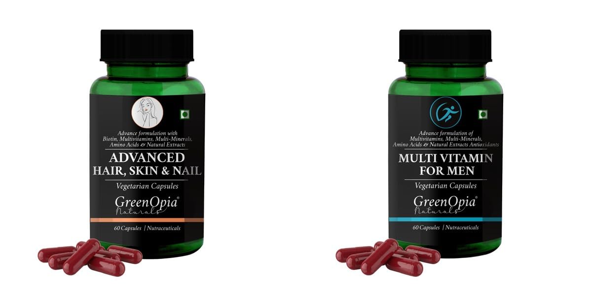 Advanced HSN (Hair, Skin Nails) Multivitamins For Men Wellness Daily Vitality 60 CAPSULES-image-46