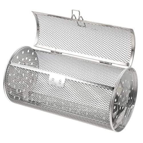 VINTORKY Jaula De Parrilla De Acero Inoxidable Para Asar Nueces y Castañas 14x18cm Utensilios De Cocina Cesta Para Horno Rejilla Práctica Para Cocinar