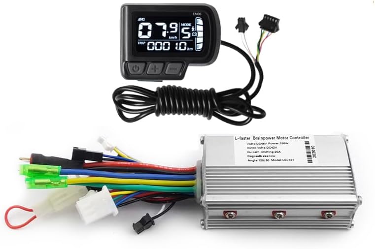 L-faster 250W 350W 500W Bicycle LCD Display with Brushless Motor Controller Voltmeter Speed Indicator for Ebike Scooter Tricycle EN06