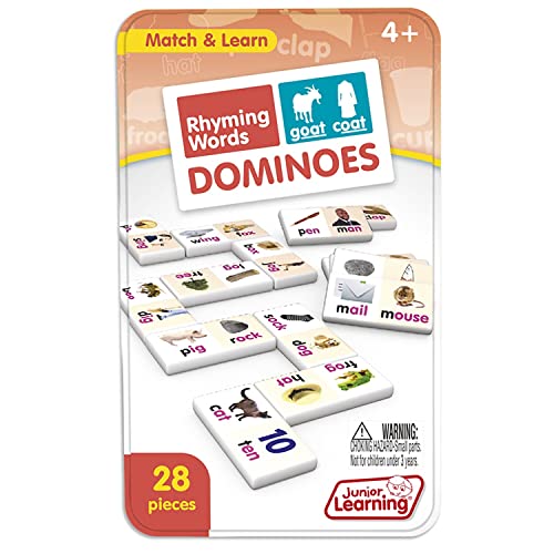 Junior Learning Dominoes de Palabras que Riman, 2 piezas miniatura 2