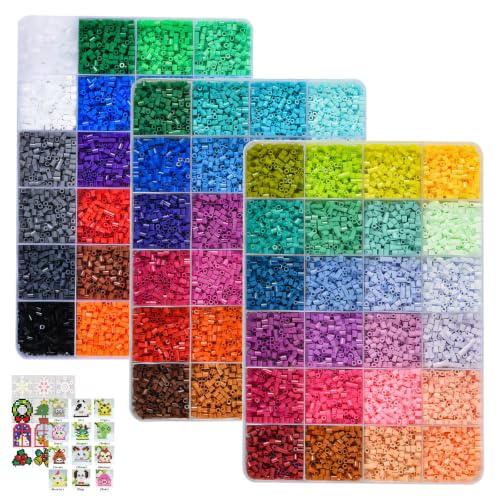 38000 Pcs Fuse Beads Set 72 Colors 2.6mm Iron Beads Kit with