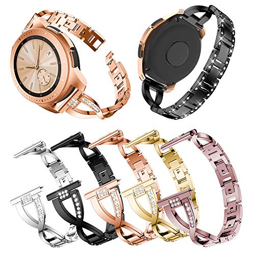 Bracelet 20mm acier inoxydable solid pour Samsung Galaxy Watch maille métal élégante