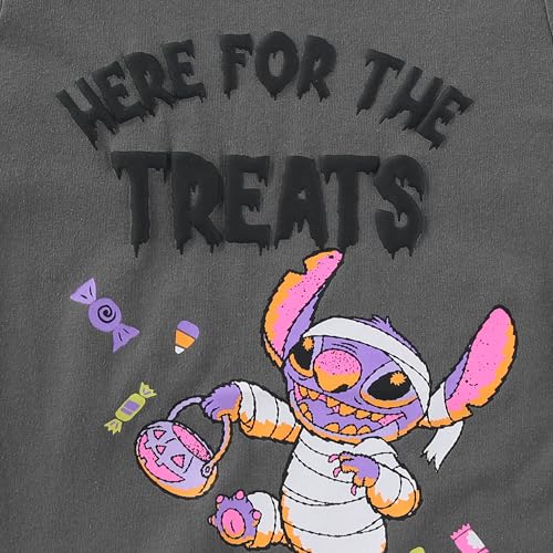 Disney Lilo & Stitch Girls Halloween Short Sleeve T-Shirt for Big Kids3