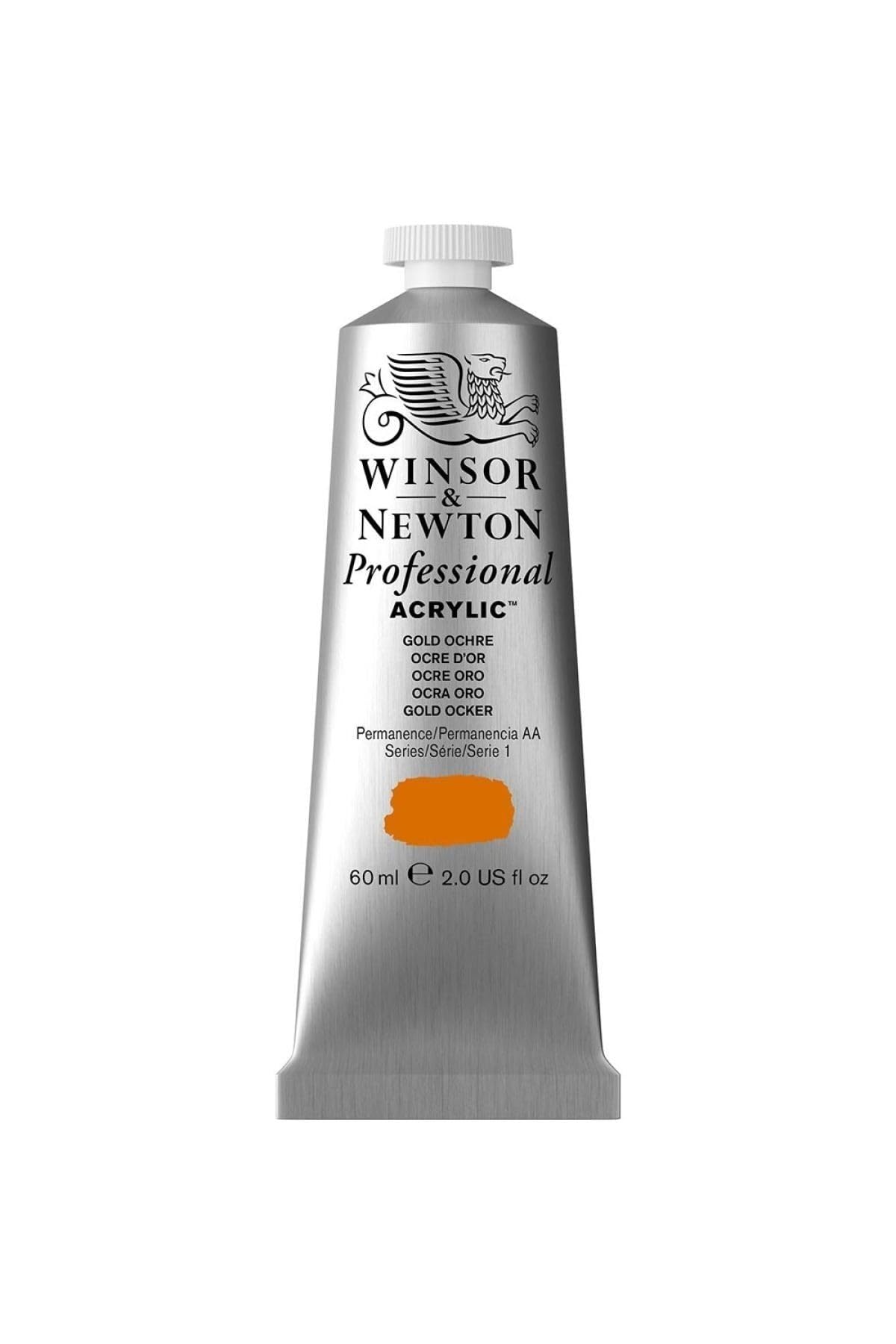 Winsor & Newton 2320285 Professional Acrylic Colour, Gold Ochre, 60 ml