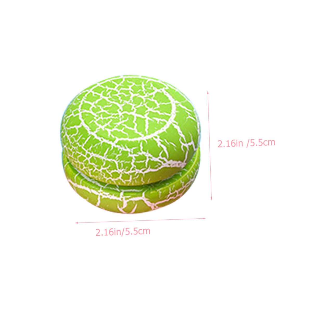 YARNOW 2Pcs Wooden Funny Plaything with Cracked Pattern Safe and Gentle Design for Adorable Yo Encourage Active Play and Creativity