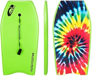Osprey 42 Inch Body Board with Leash, HDPE Slick and Crescent Tail, XPE Boogie Board for Adults Children Kids, Multiple Colours
