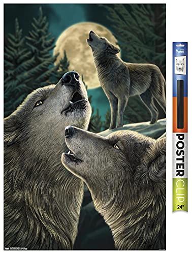 Poster mural chanson de loup Lisa Parker grand format 56x86 cm avec clip