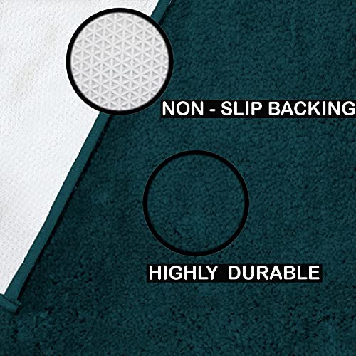 Image of Flooring India Co Newman Carpet 2500 GSM Super Soft Anti Skid Area Rugs for Home Decor, Bedroom (4x6 Feet, Teal)