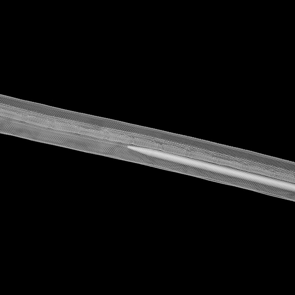 Oz-Is Dar Tekstil Gardinenband 100 Meter Raffrolloband 27 mm, universell, 100% Polyester, Transparent, Faltenband zum Annähen für Vorhänge und Gardinen 3598M