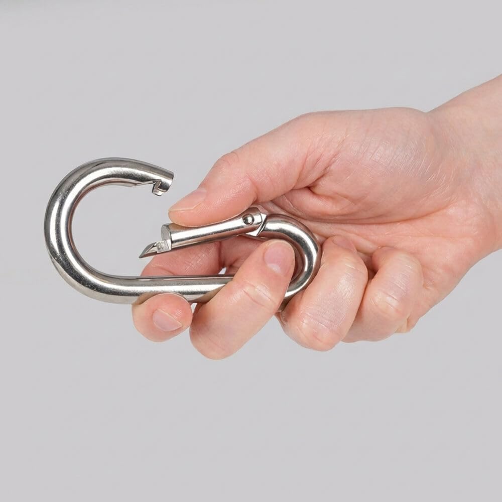 Karabinerhaken, RODO, Edelstahl, Ø 10 mm, 10 x 5 cm, 20 Stück, Art.-Nr. 612069
