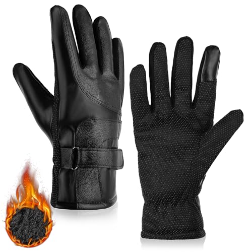 Guanti Da Polizia In Pelle Harssidanzar Uomo - Sottili, Sfoderati, Modello GM031EU