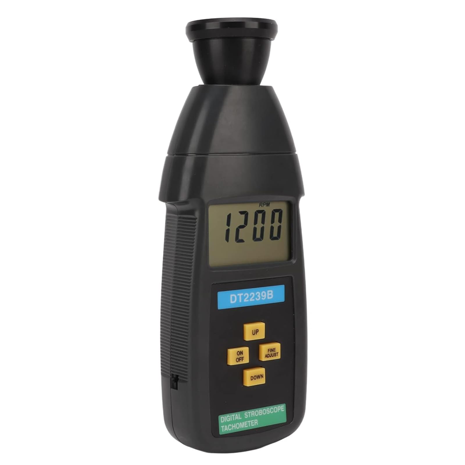Tacómetro Digital Portátil Con Estroboscopio, Tacómetro Digital Con Flash Y Medidor De Revoluciones Con Pantalla LCD, Rango De Medición De Hasta 19 999 Rpm, Para Motores, Piezas De Máquinas Y Tornos