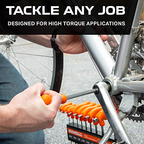 Image of Iron Forge Tools 20 Piece T Handle Allen Wrench Set - SAE & Metric Hex Key Set with Stand U.S. Veteran Owned Brand