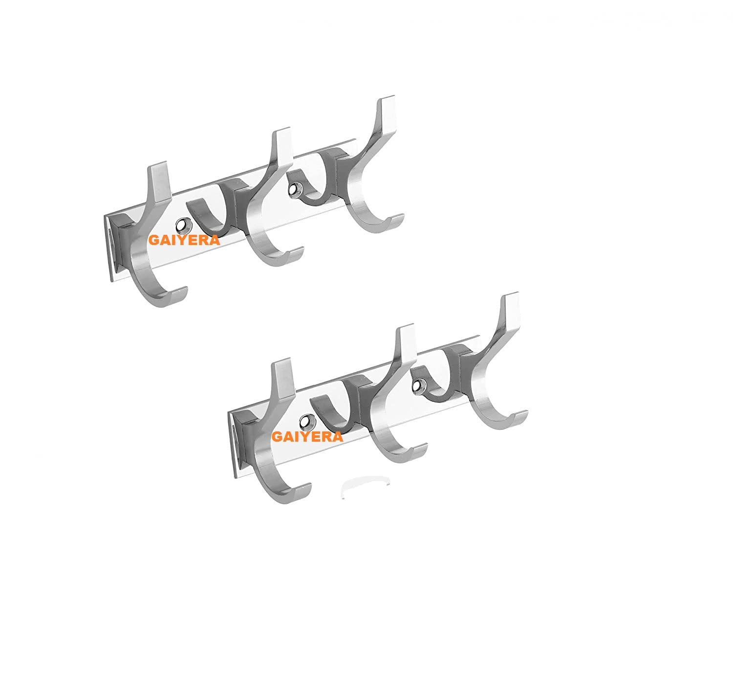 See full amazon price history chart for GAIYERA Stainless Steel 3 Pin SC Cloth Hanger Wall Mounted Bathroom Cloth Hanger,Cloth Wall Hook,Door Hooks Rail for Hanging Keys,Clothes,Towel (Pack of 2) GAIYERA Stainless Steel 3 Pin SC Cloth Hanger Wall Mounted Bathroom Cloth Hanger,Cloth Wall Hook,Door Hooks Rail for Hanging Keys,Clothes,Towel (Pack of 2) (B0BBRTKWFB) Amazon Price History, Amazon Price Tracker