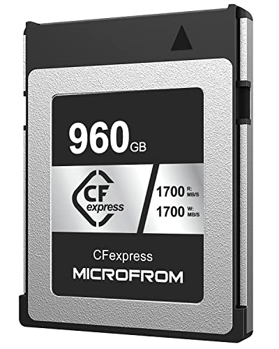 MICROFROM fW^ [J[hyCFexpress Type Bz\ ǂݏox1700MB/s ݑx1700MB/s 8K RAWL^Ή 960GB