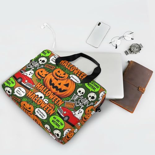 Bolso para portátil de 15.6 pulgadas, naranja y negro miniatura 6