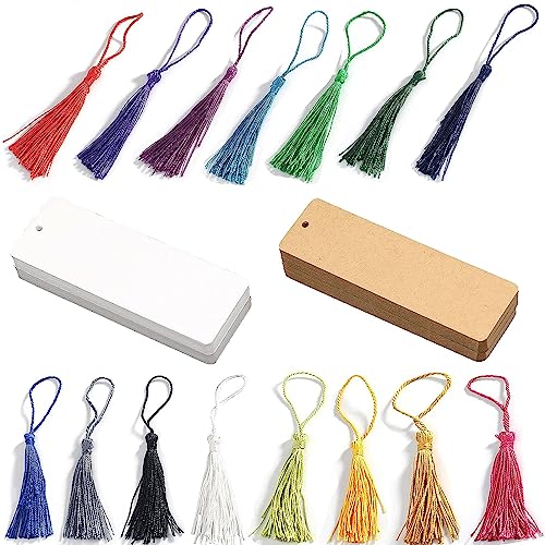 Personalized Bookmarks, Kraft Labels, Bookmarks, Tassels...