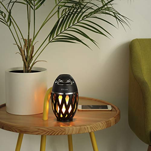 Dikaou Led Flame Outdoor Table Lamp Torch Table Lamp With Blutooth Speaker, Rechargeable Ambience Lantern With Flickers Warm Light For Patio/Porch/Home Decor, Best Gift For Men Women Teens Kids #TOP7
