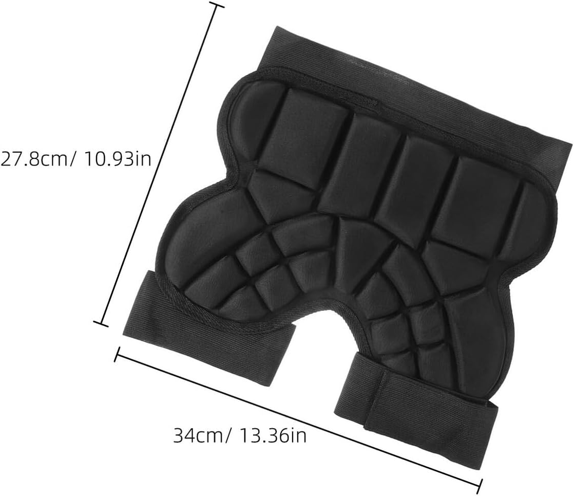 Amosfun Skating Hip Protector Padded Shorts Thick Anti-Fall Butt Cushion for Snowboard Ice Skating Safety Gear