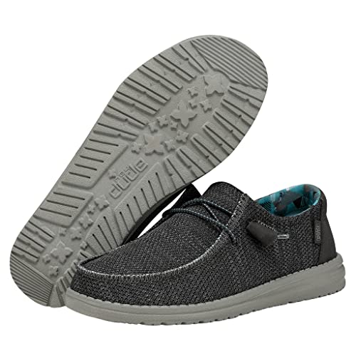 Image of HEYDUDE Women's Wendy Sox Charcoal Size 4 | Women's Shoes | Women's Slip On Shoes | Comfortable & Light-Weight