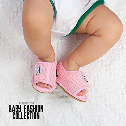 Image of RVROVIC Baby Boys Girls Sandals Premium Infant Summer Outdoor Shoes PU Lightweight Soft Anti-Slip Sole Toddler Prewalker