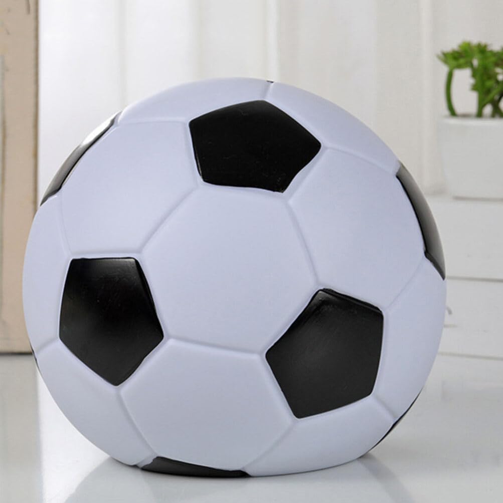 TOYANDONA 2pezzi Salvadanaio da Calcio Salvadanaio Decorativo Forma di Pallone da Calcio per Ragazzi e Ragazzo Ragazza Ragazza Decorazione per Camera da Letto e Scrivania