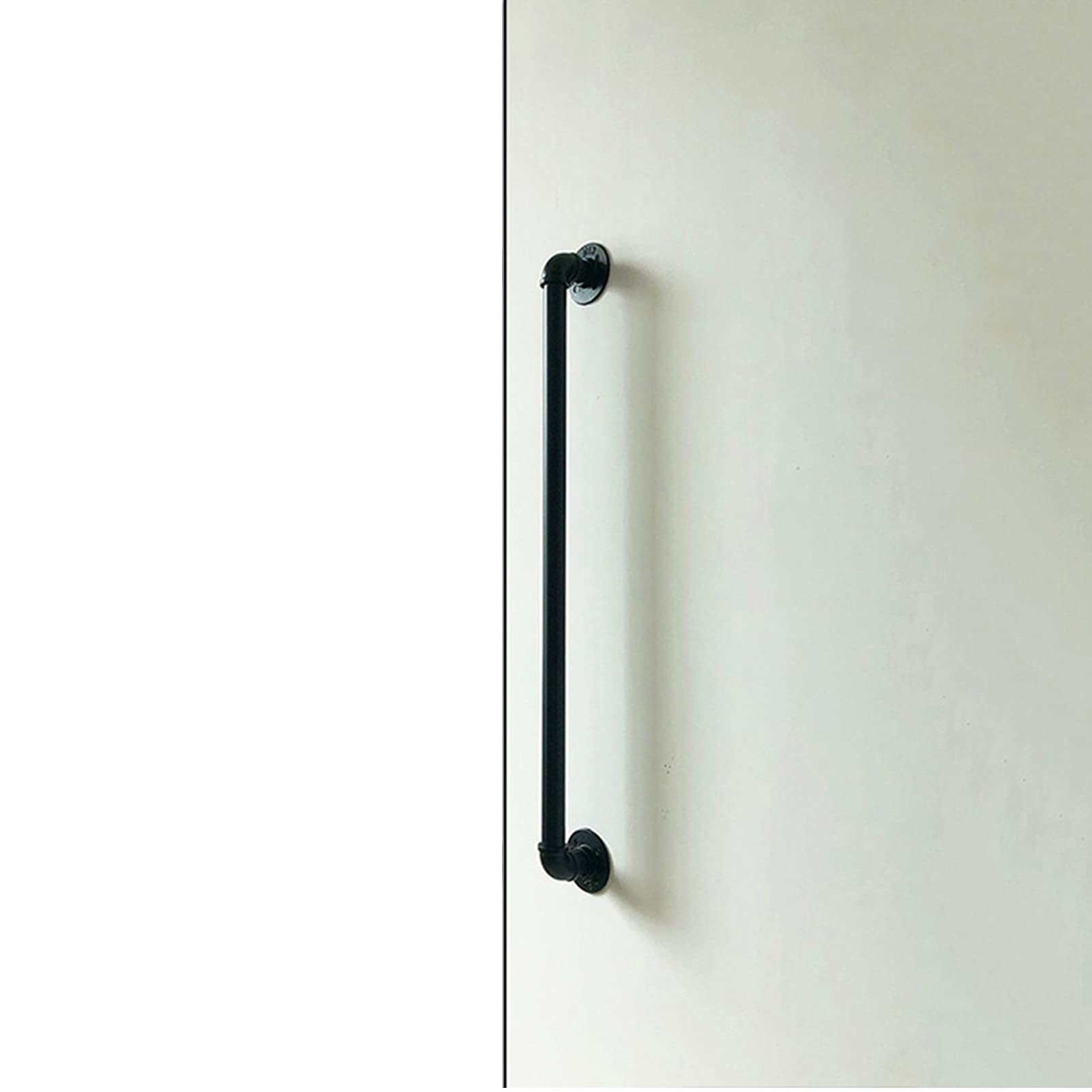 Manilla de Madera para Puertas de Garaje, cobertizo, Granero, repuestos para manijas de Puertas, manijas internas/externas, pomos Negros (tamaño: 600 mm)