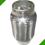 Spezifikation: Inner Braid 55x150mm Hosenrohr Flexibles Rohr Auspuff Abgasanlage Universal Drahtgeflecht Flexrohr Reparaturteil Flexstück Abgasrohr Reparaturstück Flexteil Auspuffrohr Verbindungsstück Auspuffanlage