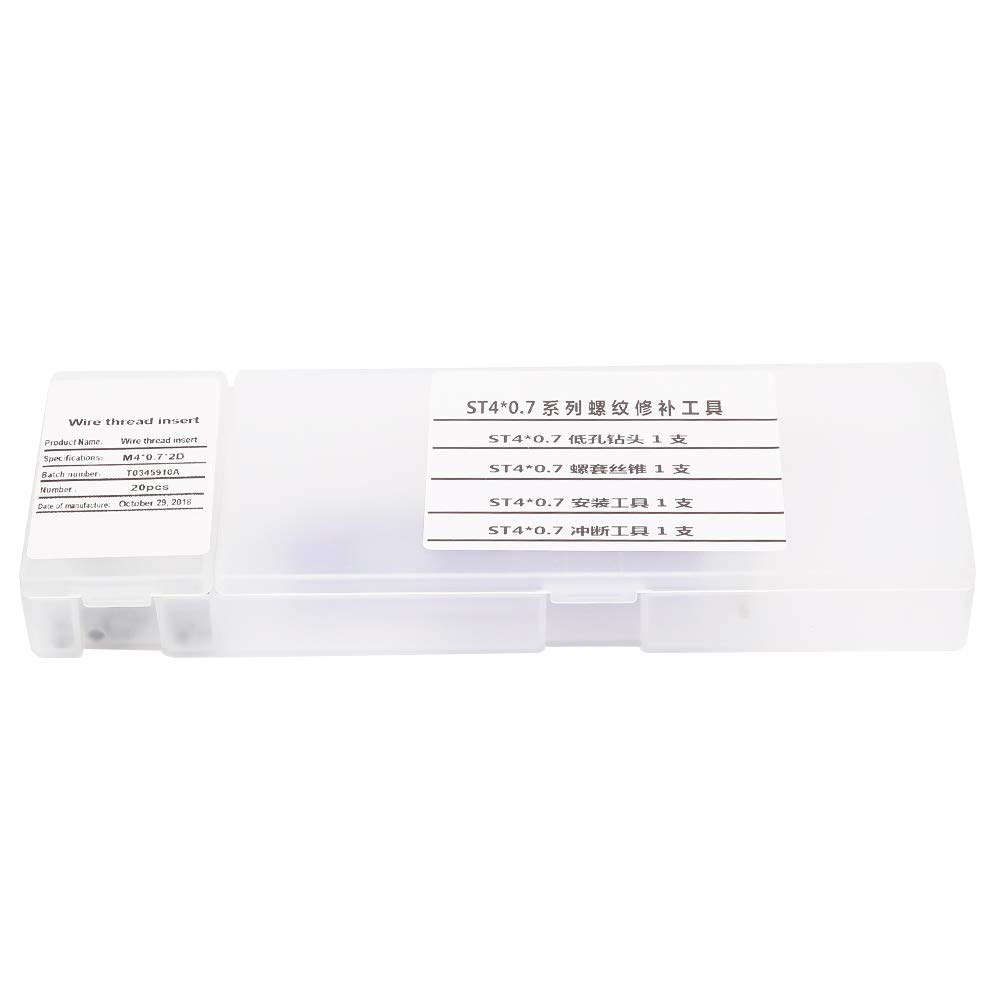 Kit Riparazione Inserti Filettati In Acciaio Inox 304 – M3x0.5x2D, Tipo A Installazione - 2