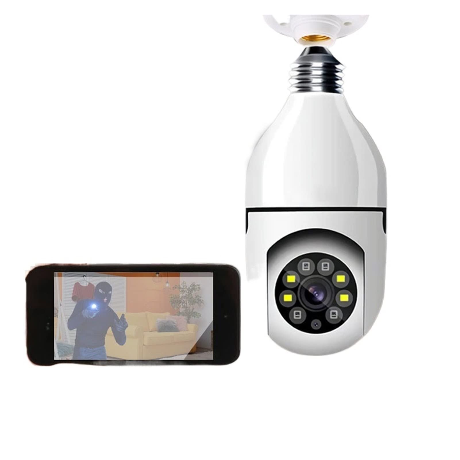 Caméra intérieure 360 contre les angles morts avec suivi humain automatique WiFi